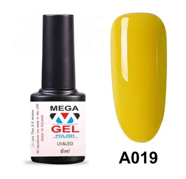 Желтый гель лак купить Гель лак Mega Gel 6 ml New Formula megagel.com.ua