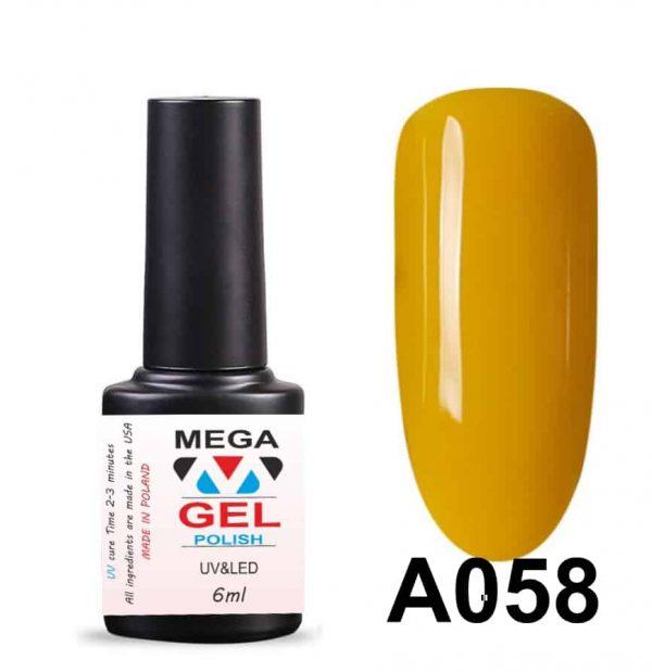 Желтый гель лак купить гель лак до 50 грн Гель лак Mega Gel 6 ml New Formula megagel.com.ua купить гель лак по 50 грн utkm kfr yjunb