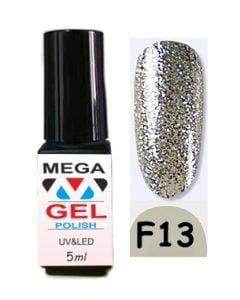 Гель лак Mega Gel 5 ml Жидкая фольга F13