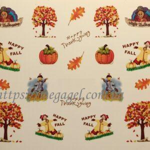 🍃 Наклейки на Ногти Осень Листья 🍃(Осенние Наклейки на Ногти) 367-25