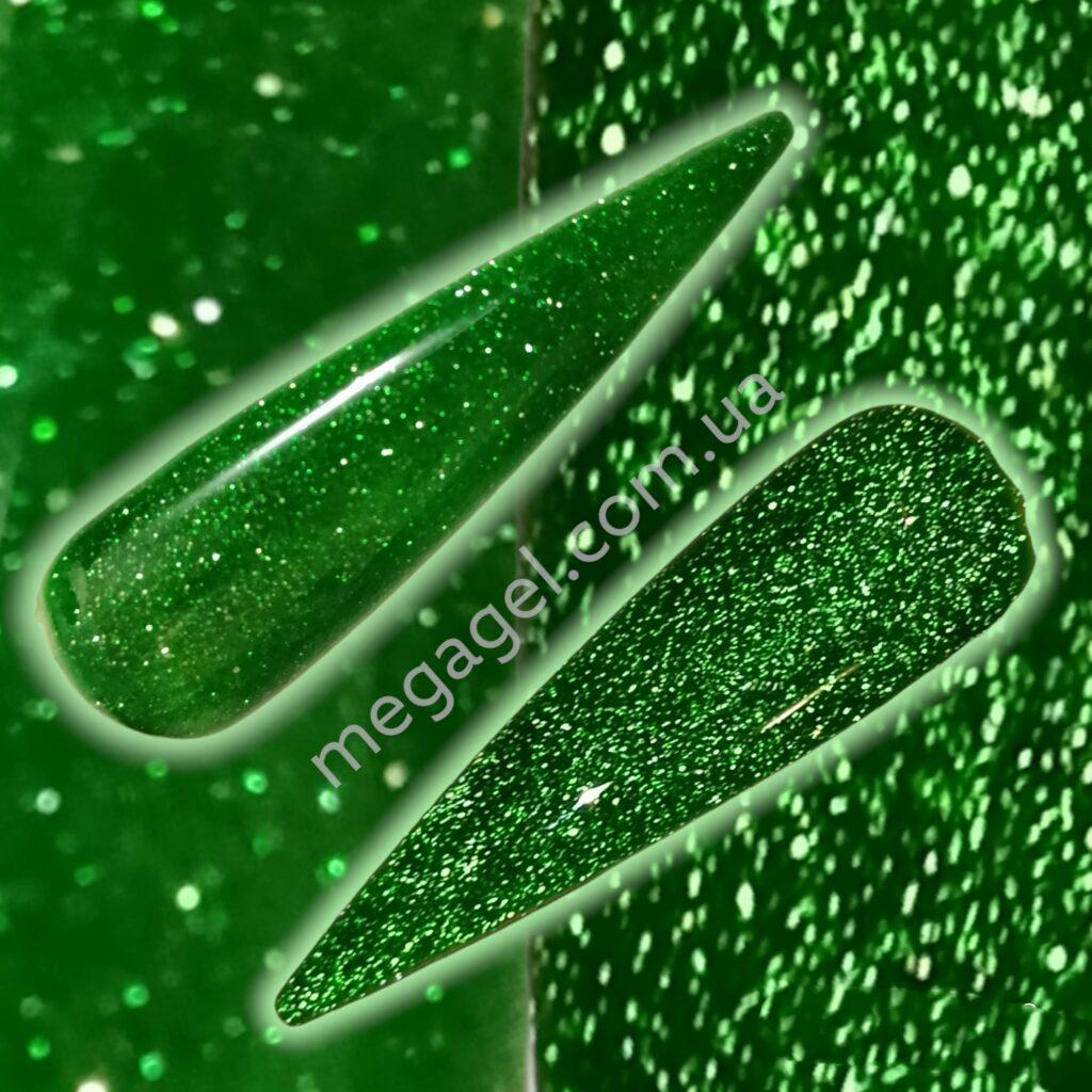купить гель-лак для ногтей Зеленый светоотражающий гель лак